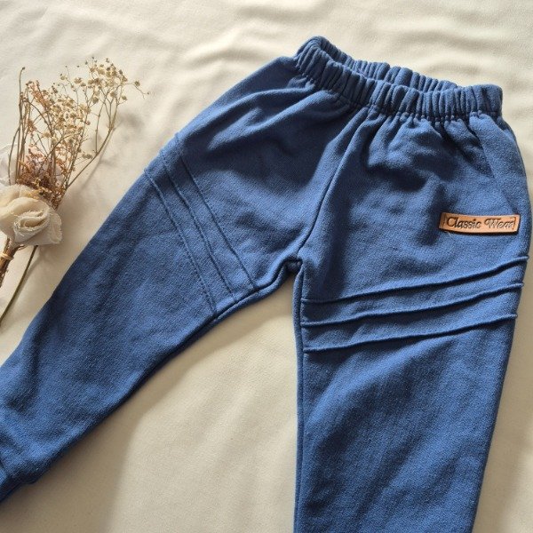Producto - Pantalón con frisa azul