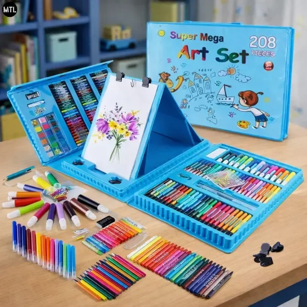 Producto - Set de Arte Valija Plastica 208 Piezas