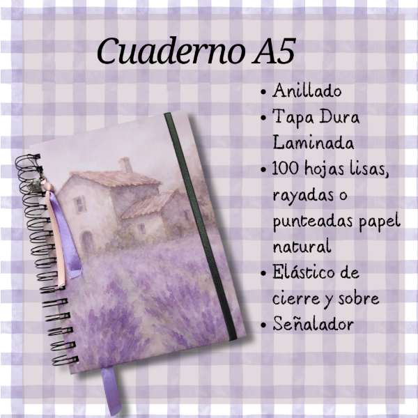 Producto - Set de Journaling creativo + Diario LAVANDA - 2