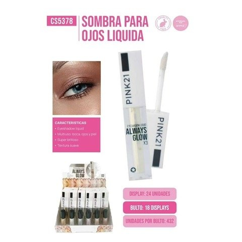 Producto - Sombra para ojos LIQUIDA Pink 21