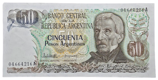 Producto - 50 Pesos Argentinos (López-González Fraga) Bott.2617 XF