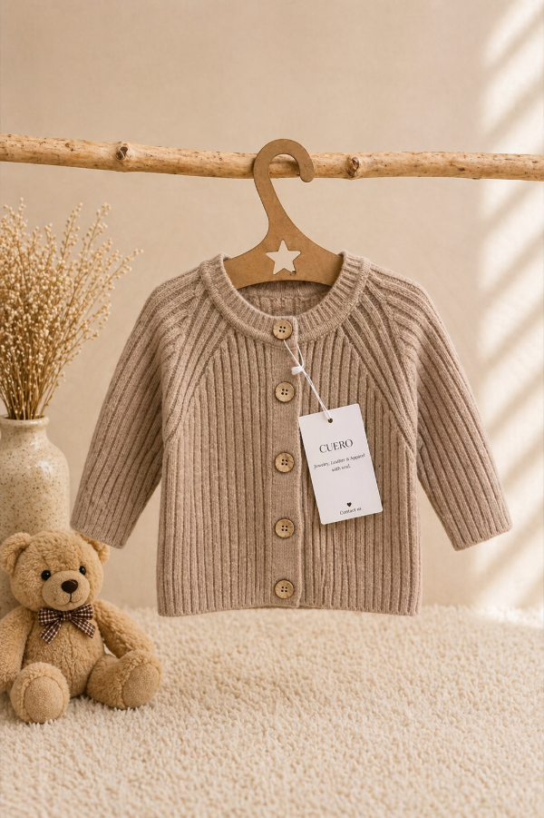 Producto - Cardigan Mini Rib Tostado