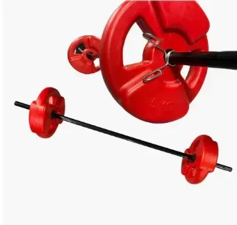 Producto - Body Pump 10kg disco con agarre 2 discos de 5kg , barra 1,20mts