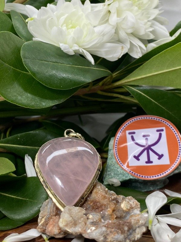 Producto - Dije de Piedra Cuarzo Rosa 0033