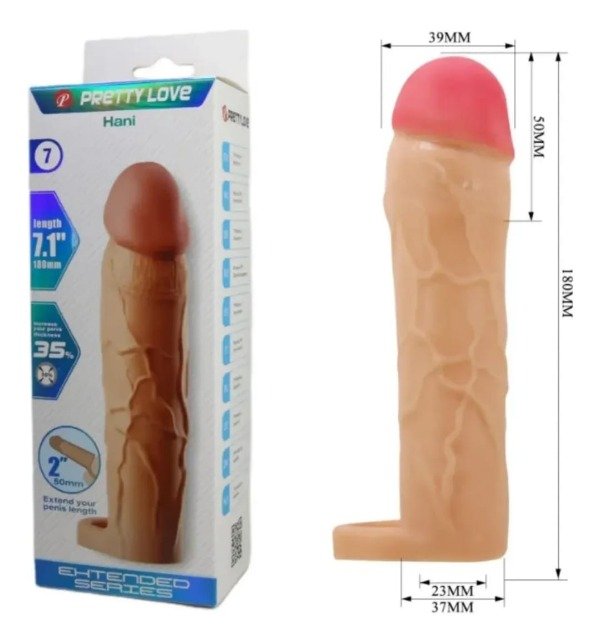 Producto - FUNDA EXTENSOR DE PENE 19,5 X 4 CM - 1