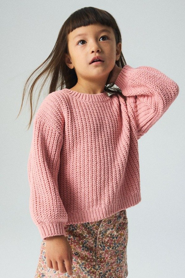 Producto - Sweater HyM tejido rosa pastel - 0