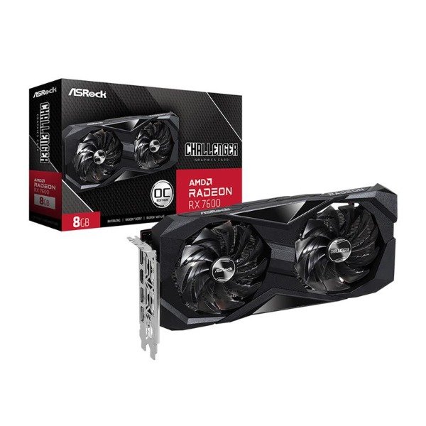 Producto - Placa de Video ASRock AMD Radeon RX 7600 Challenger 8GB OC