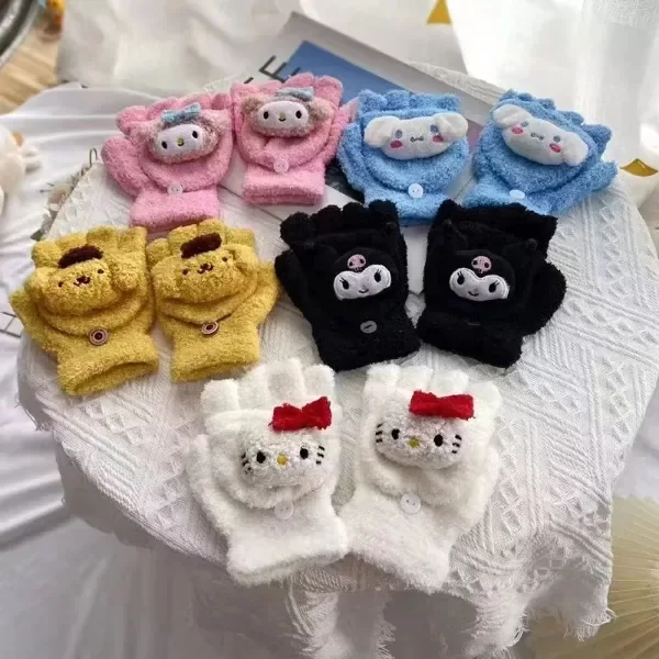 Producto - Guantes Sanrio sin dedo con solapita