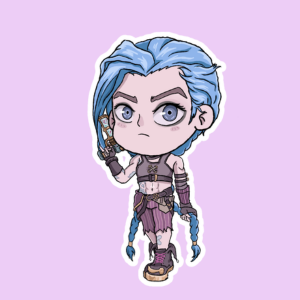 Producto - Stickers en Vinilo - Arcane - Jinx 1