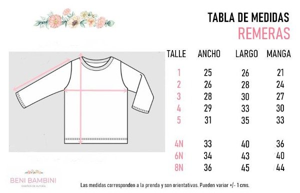 Producto - tabla de medidas - 2