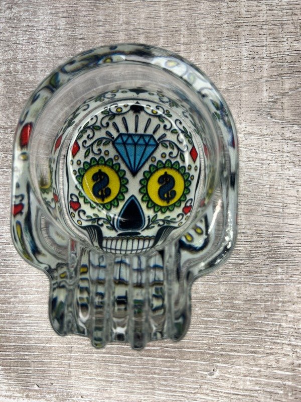 Producto - Cenicero Vidrio Skull Calavera - 0