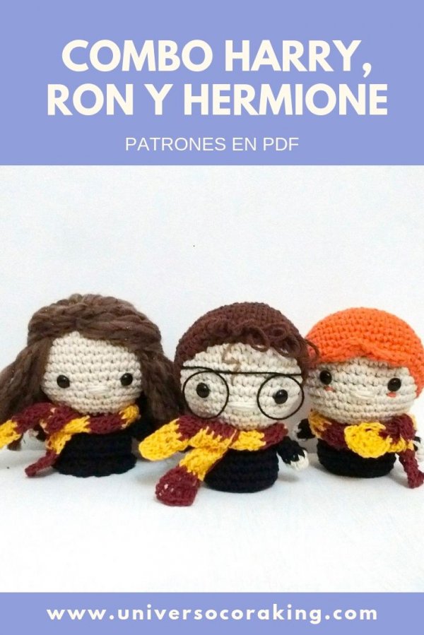 Combo Hogwarts x 3 PDF - Harry, Ron y Hermione - Universo Cora King