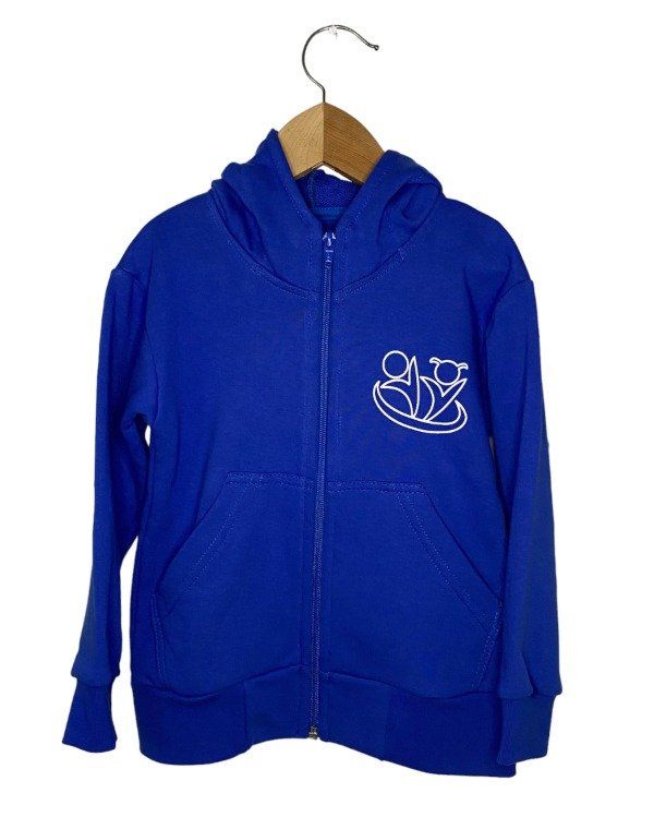 Producto - Campera de algodón con cierre y capucha  con frisa  -CP -