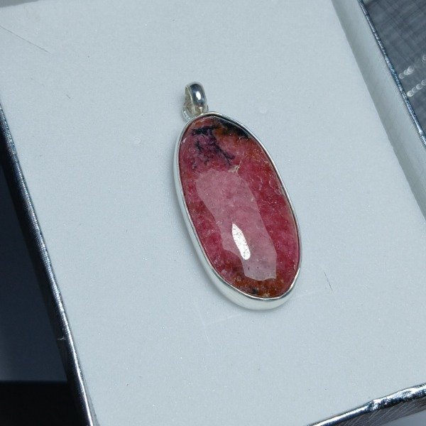 Producto - Dije en Plata 925 con Rodonita (sin cadena) - 13