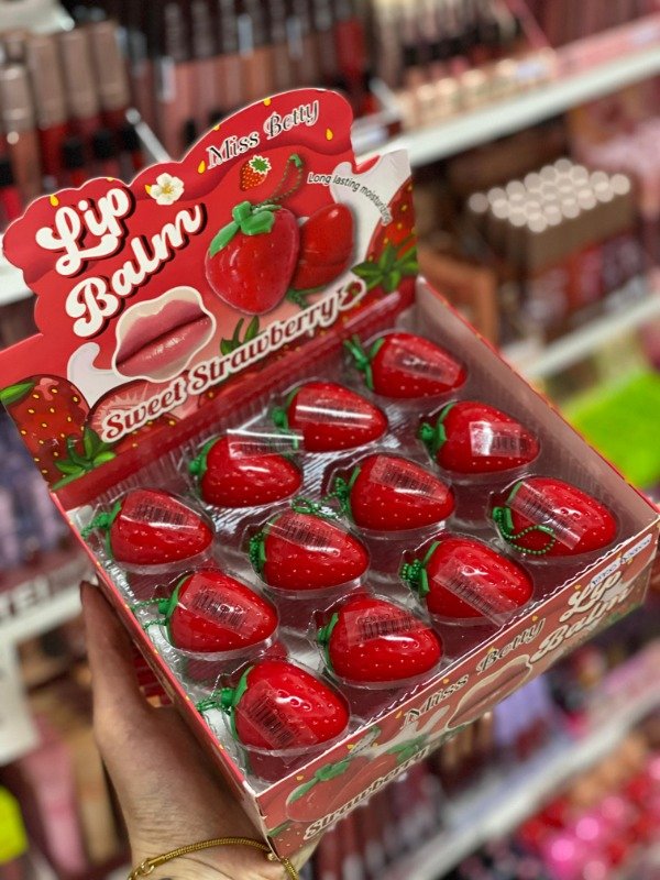 Producto - Bálsamo Llavero Frutilla Roja