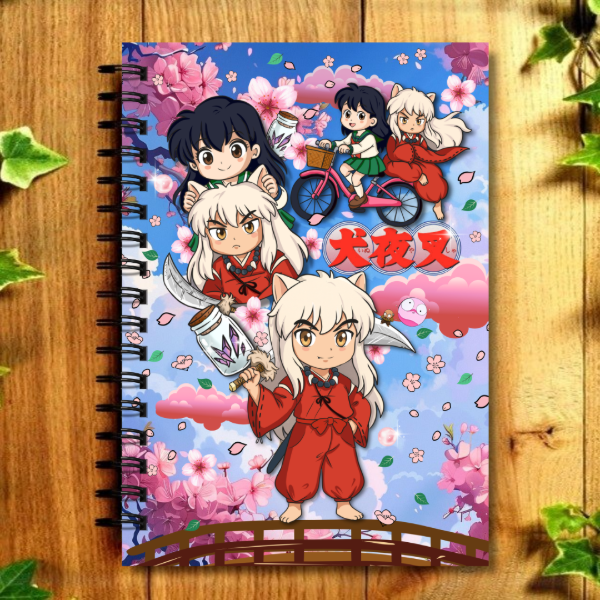 Producto - ECO CUADERNO - "Inuyasha" 80 Hojas de 15x21 cm