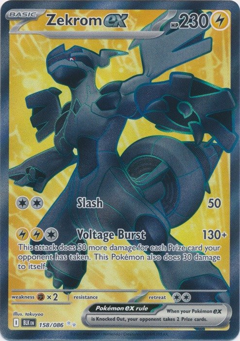 Producto - Zekrom ex (Full Art) - 158/086 - Black Bolt
