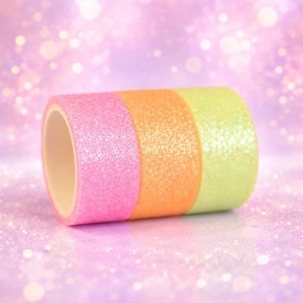 Producto - WASHI TAPE SET X3 "SHIMMER" (FLUO)