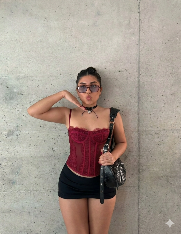 Producto - CORSET JOAQUINA BORDO