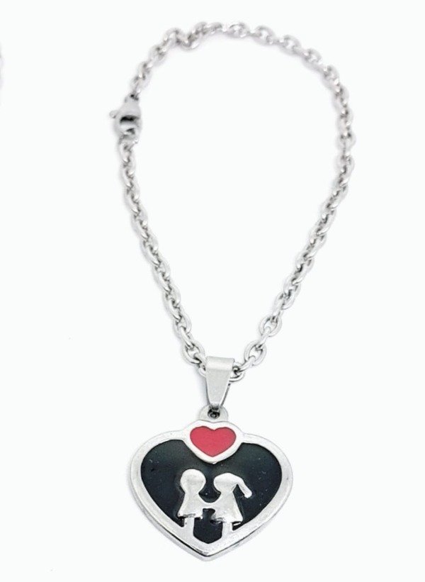 Producto - Pulsera dije corazon negro