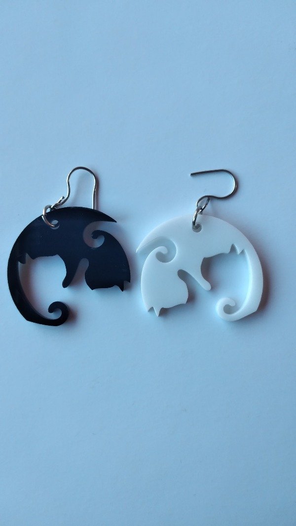 Producto - Aros gatitos yin yang