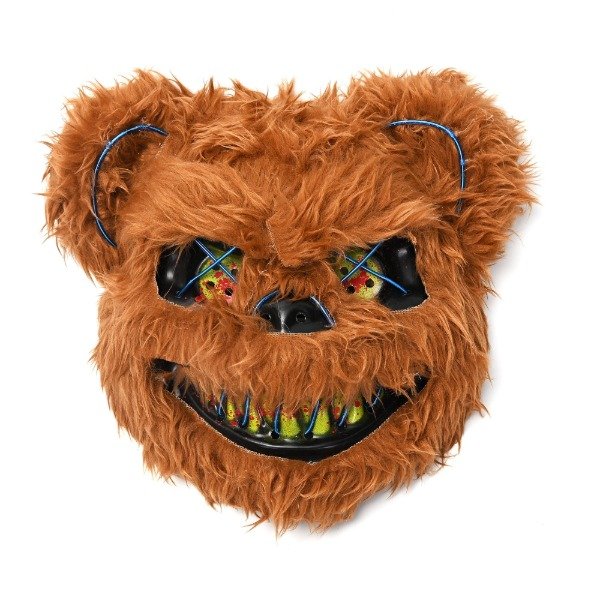 Producto - Mascara Teddy Con Luz Led Neon De Terror Halloween - 0