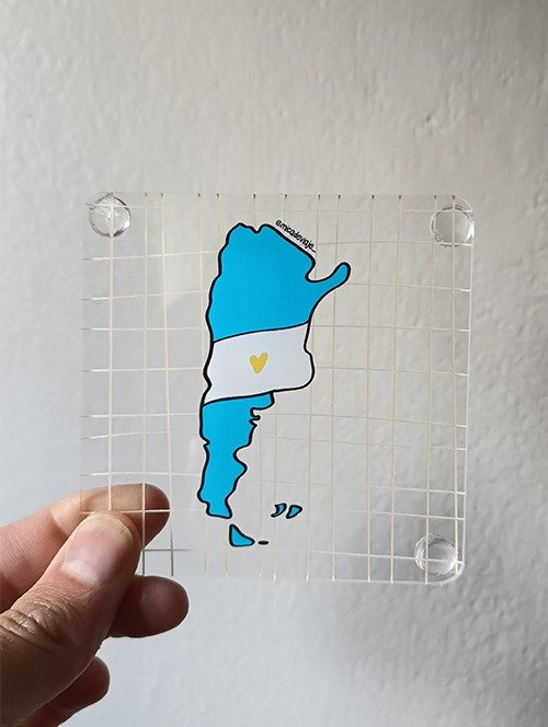 Producto - Posavaso Argentina País  - Acrílico