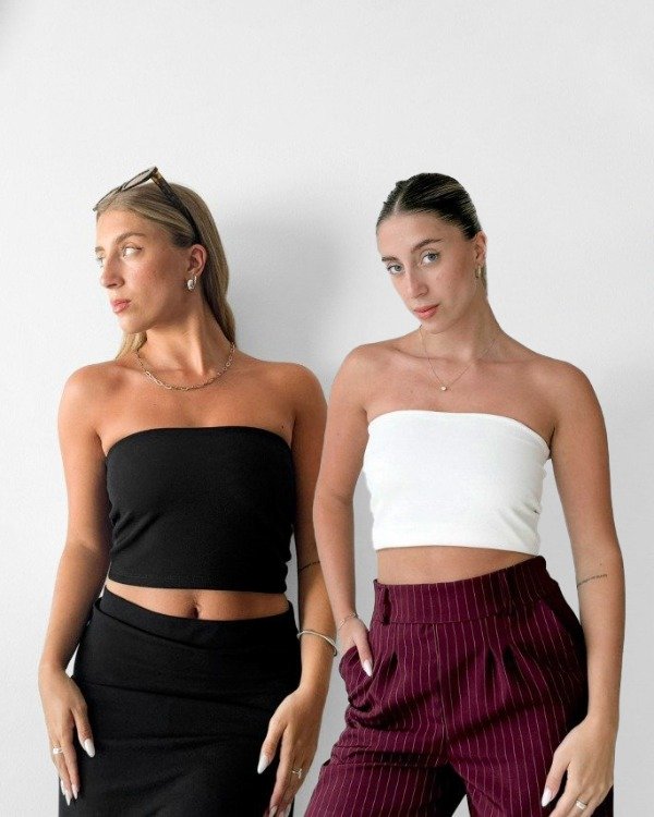 Producto - TOP STRAPLESS - 4 VARIANTES