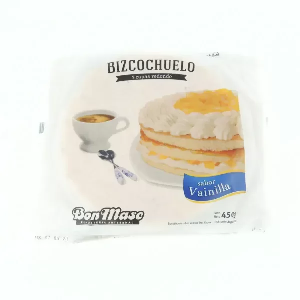 Producto - BIZCOCHUELO REDONDO sabor vainilla