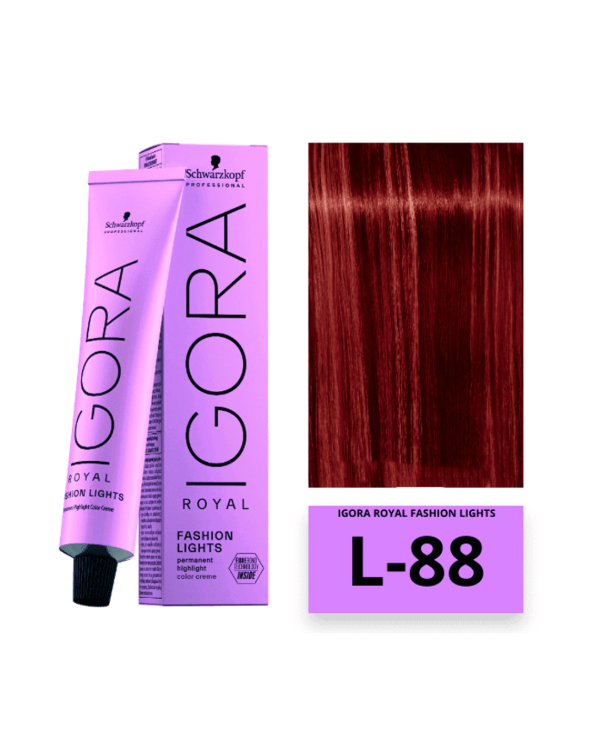 Producto - TINTURA IGORA ROYAL FASH- LIGHTS L-88 60ML-(PRO)