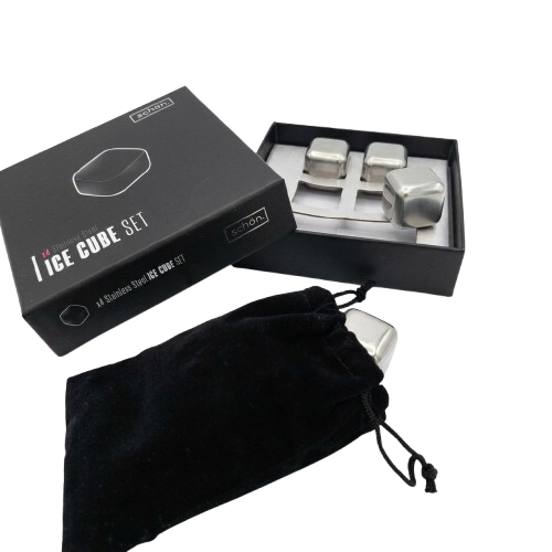 Producto - Set hielos acero inoxidable