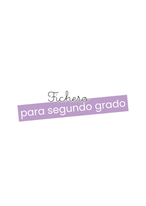 Producto - FICHERO DE MATEMATICA SEGUNDO GRADO