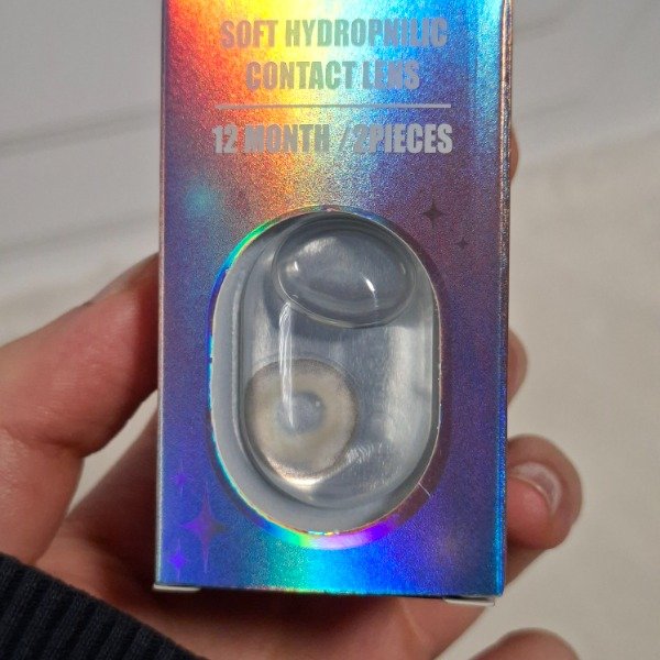 Producto - Lentes de contacto gris + estuche/aplicador Ds.Flower