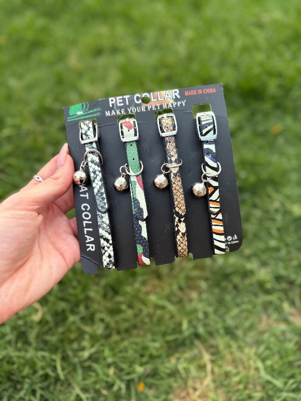 Producto - Collar Gato cuerina (se vende x unidad)