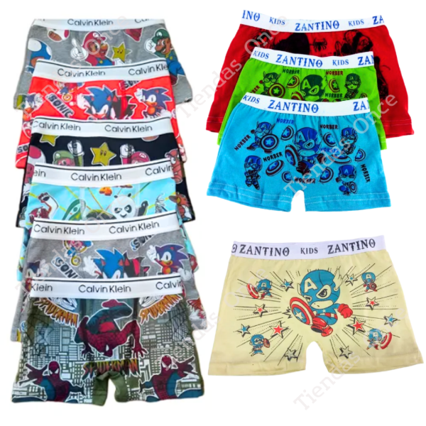 Producto - Boxer algodón  solo estampado - Por docena