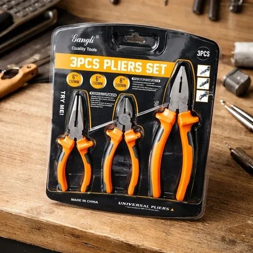 Producto - Set Juego De Pinzas Y Alicates Gangli Profesional x 3 Piezas
