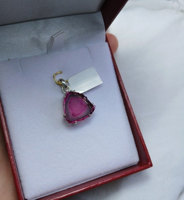 Producto - Dije turmalina sandia rodaja