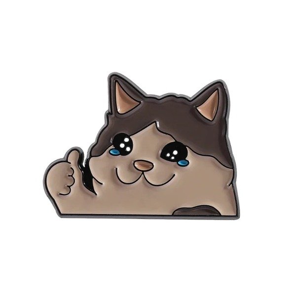 Producto - Pin Meme - Pin Gatito llorando con pulgar arriba