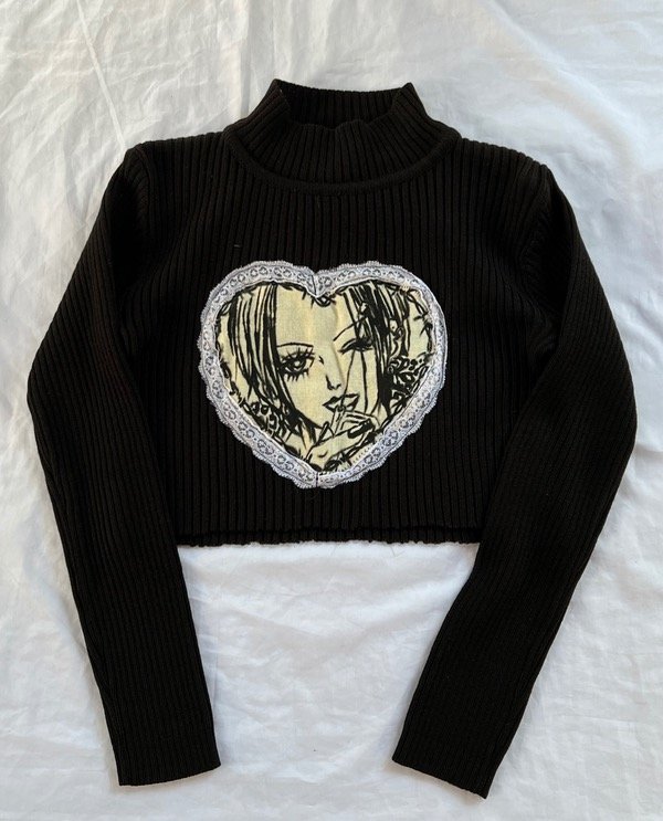 Polera croptop talle s