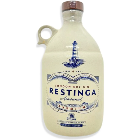 Producto - Gin Artesanal Restinga London Dry Gin - Botella Ceramic