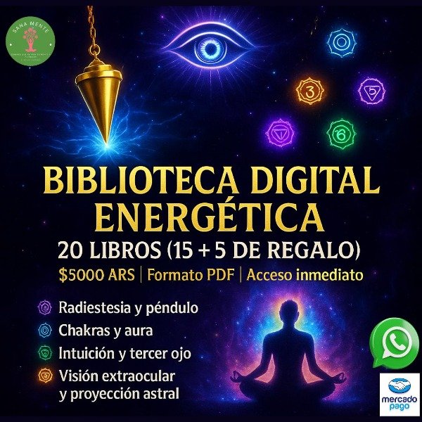 Producto - Biblioteca Digital Energética-péndulo-chakras-aura