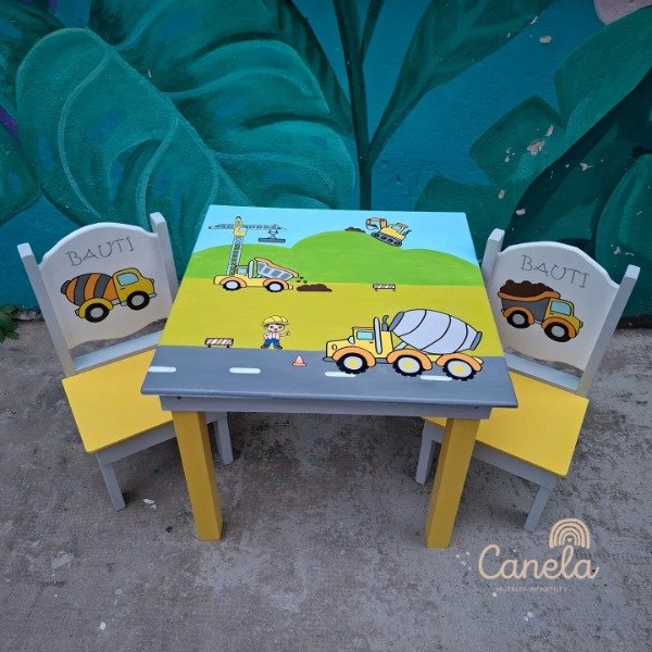 Producto - Mesa tapa fija + 2 sillitas CON FONDO - 2