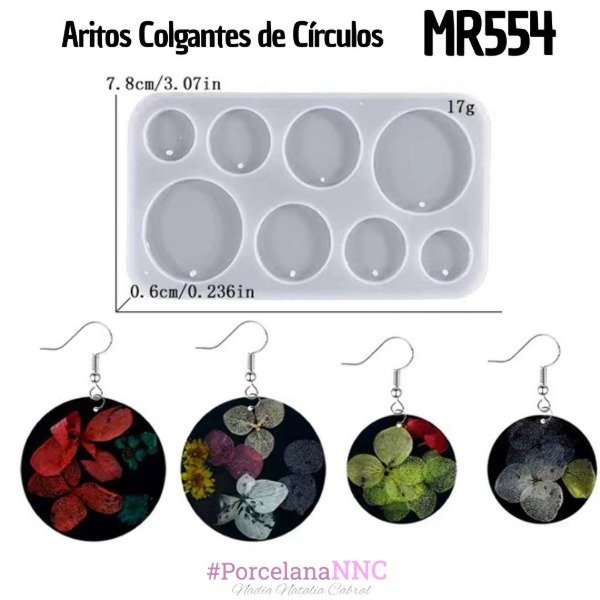 Producto - Aritos Colgantes de Círculos mr554