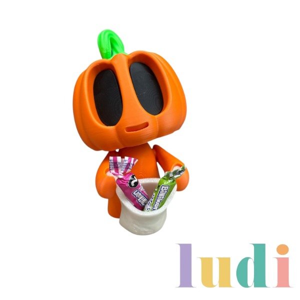 Producto - Calabaza Con Cesta Luminosa Grande