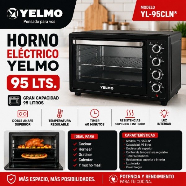 Producto - Horno Eléctrico YELMO 95 Litros YL-95CN