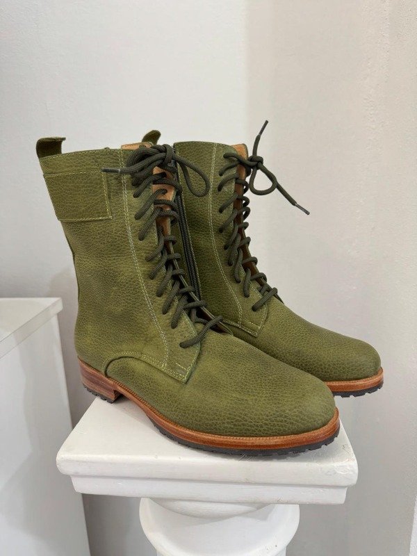Producto - BORCEGOS LOVE DE CUERO VERDE