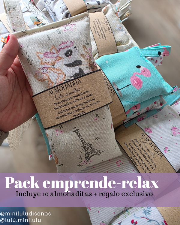 Producto - Pack almohaditas terapéuticas 10x20 cm - 0