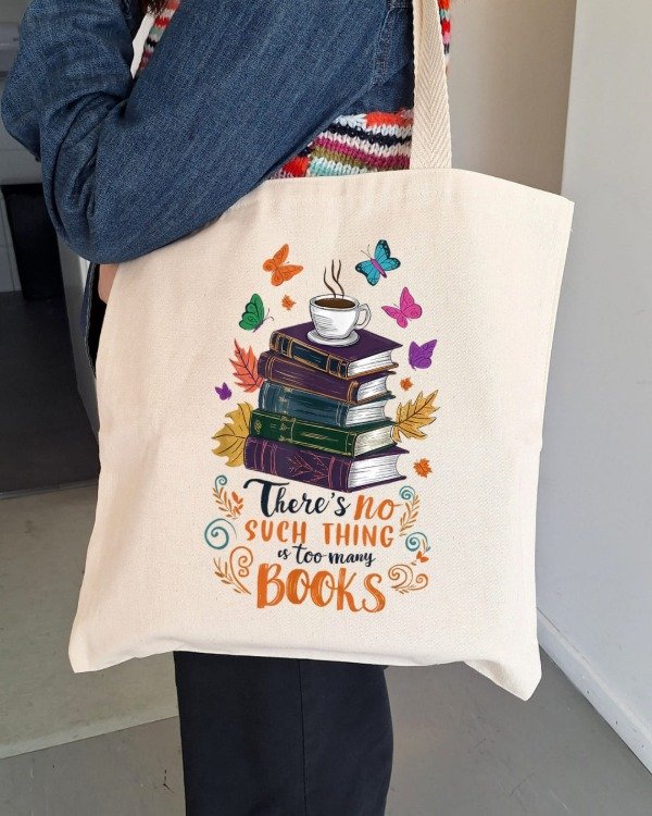 Producto - Tote bag "Too many books" versión 3