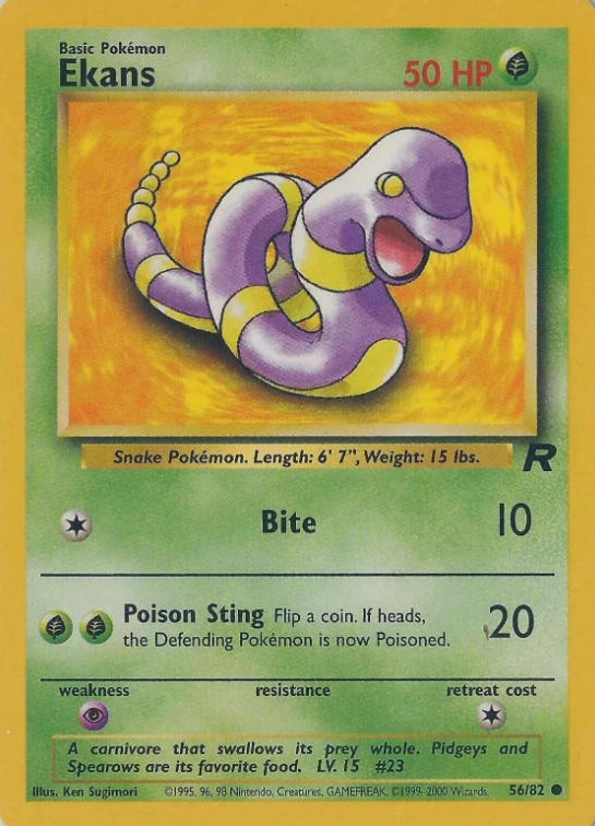 Producto - Ekans 56/82 Team Rocket Unlimited