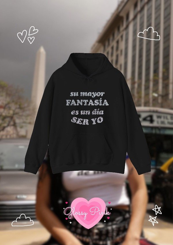 Producto - Canguro  Su Mayor Fantasia Es Un Dia Ser Yo - VINILO TEXTIL GLITTER